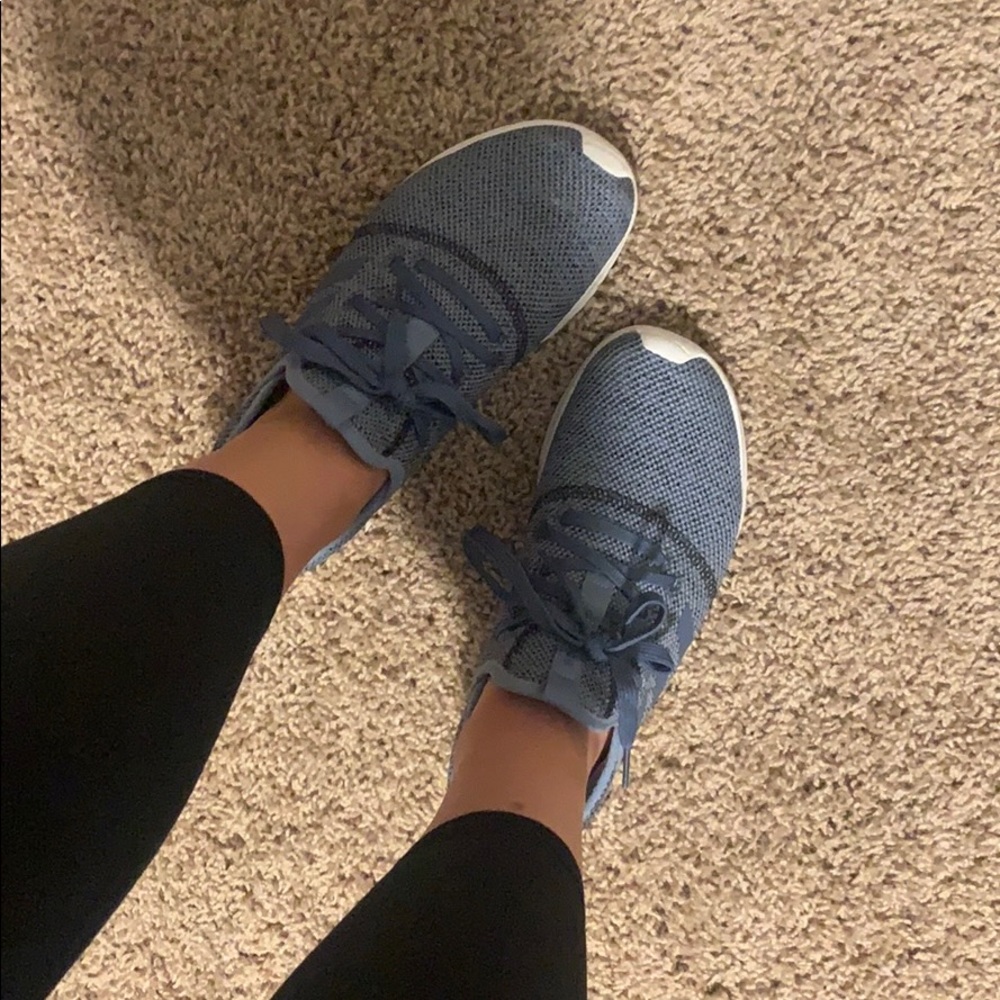Steel Blue Adidas Cloudfoam Sneakers